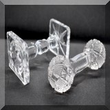 G18. 2 Crystal knife rests. - $12 each 